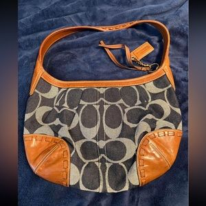 👜COACH shoulder denim bag👜